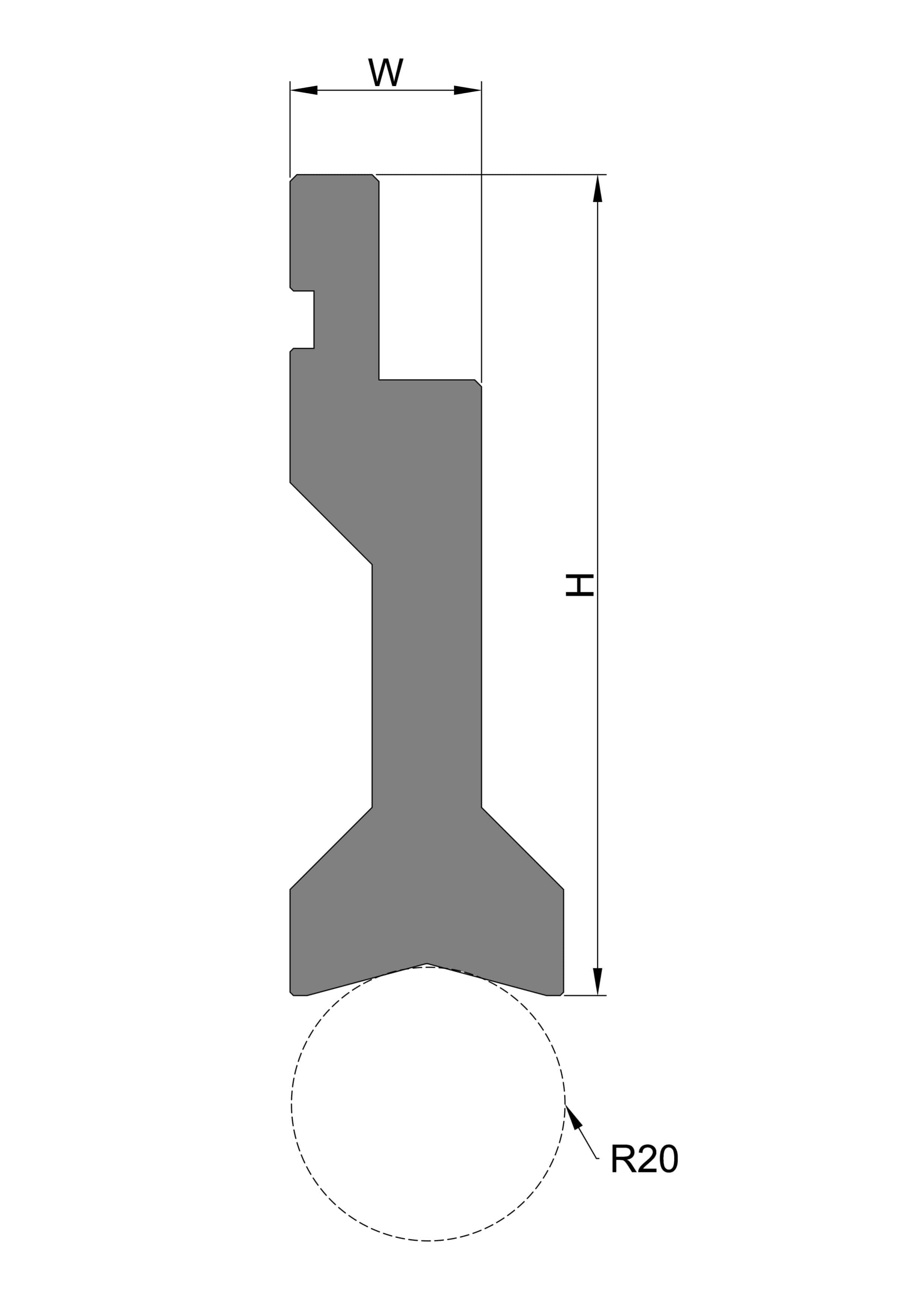 Radius Punch Insert Holder
